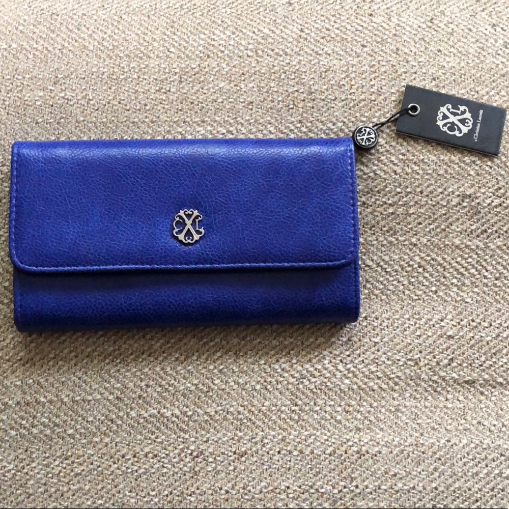 Christian Lacroix Flap Wallet in Royal Blue